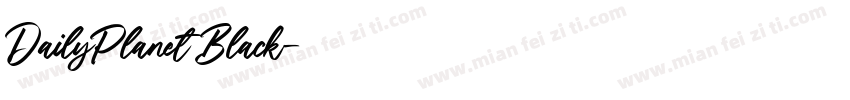 DailyPlanet Black字体转换